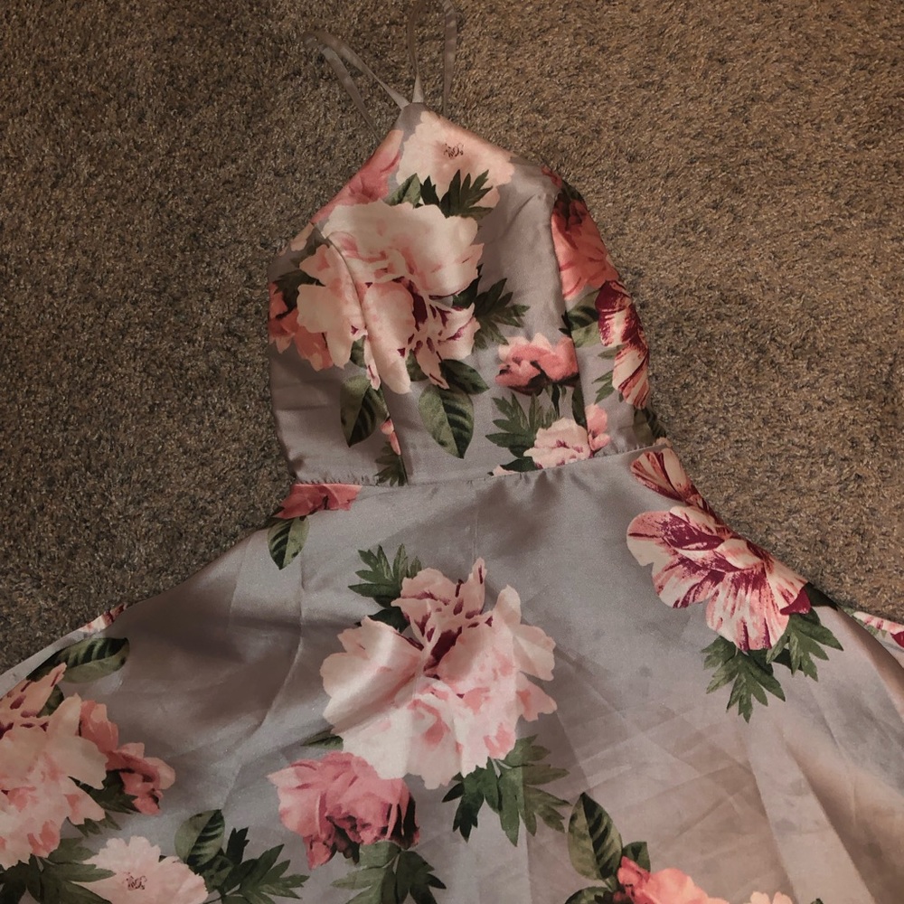 Floral Halter Top Dress